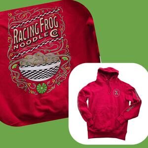 Meow Wolf Racing Frog Noodle Company Red Frog Unisex Hoodie XS Extra-Small